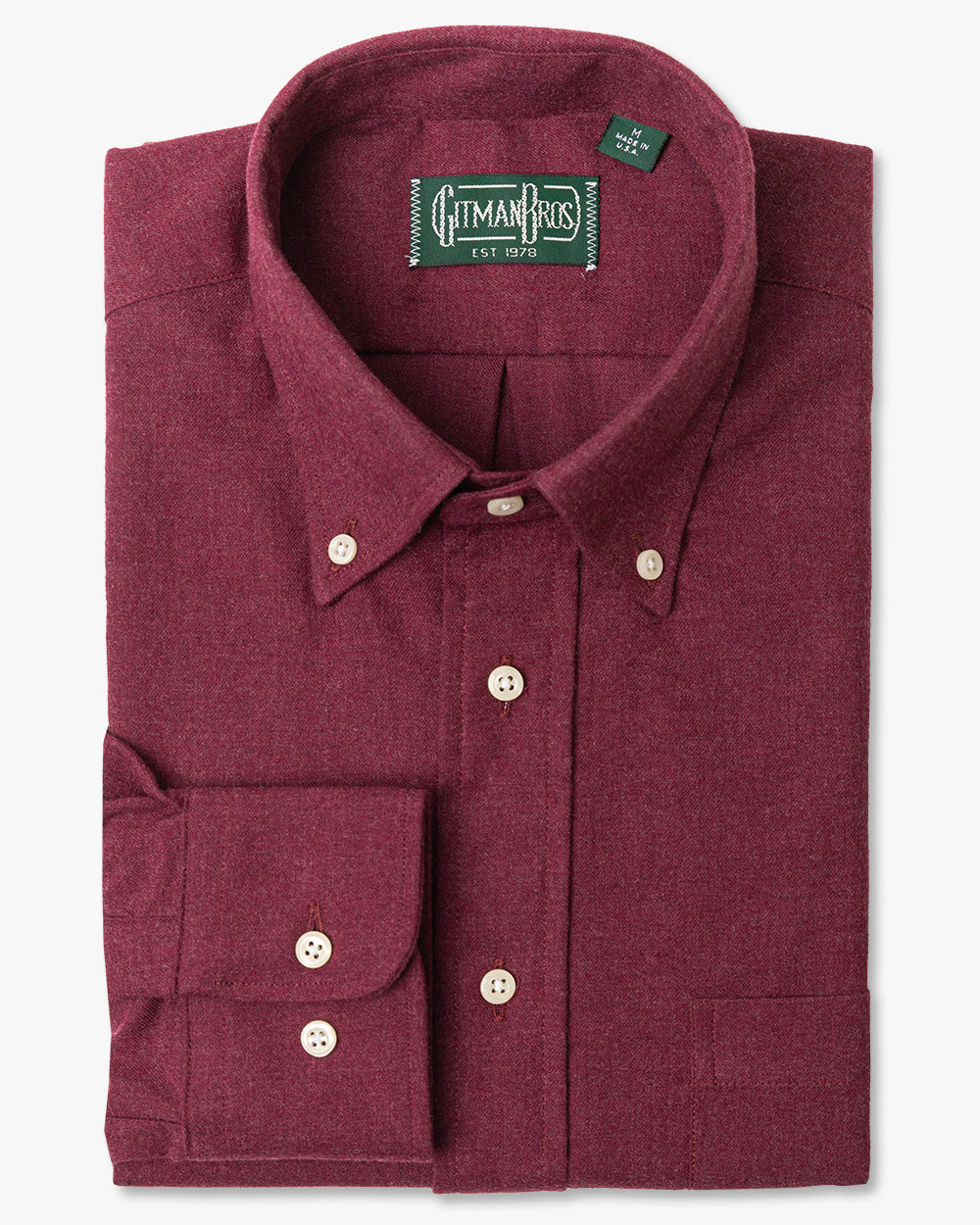 Burgundy Brushed Twill