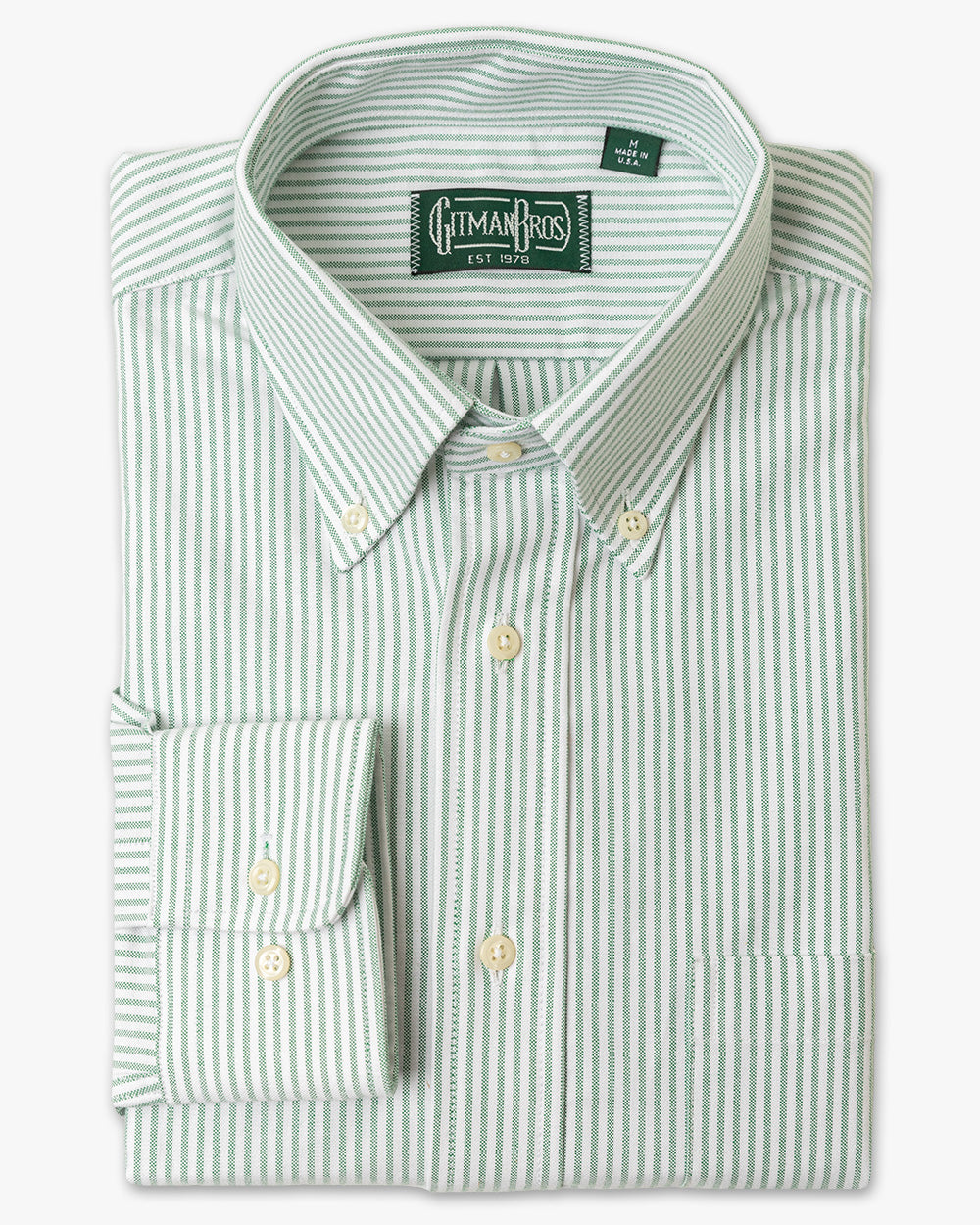 Green Stripe Oxford