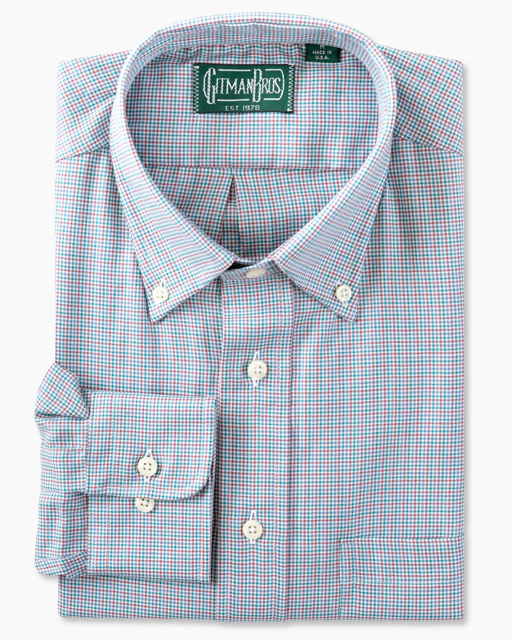 Blue Compact Houndstooth