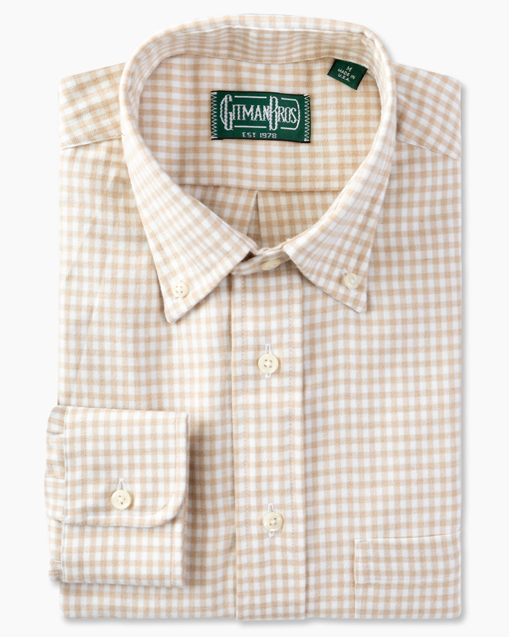 Tan Merino Gingham