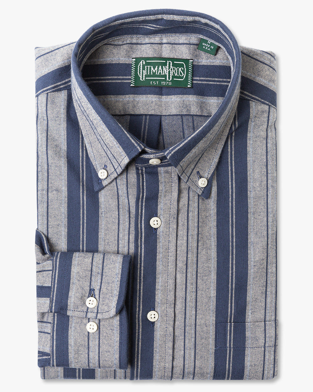 Navy Striped Flannel