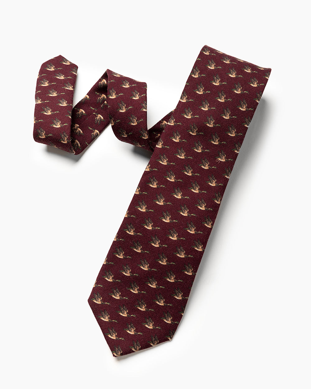 Burgundy Flying Duck Tie