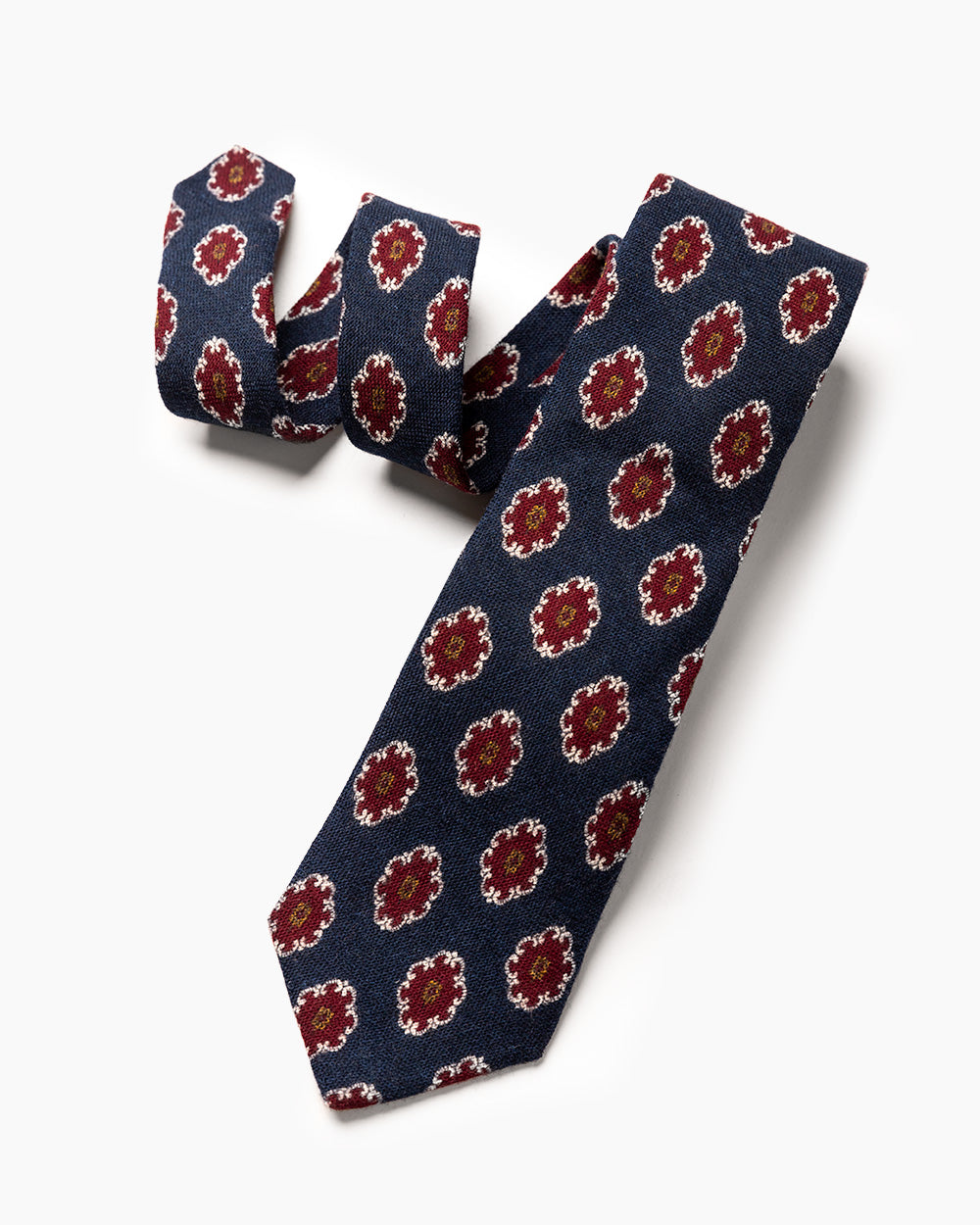 Navy Medallion Tie