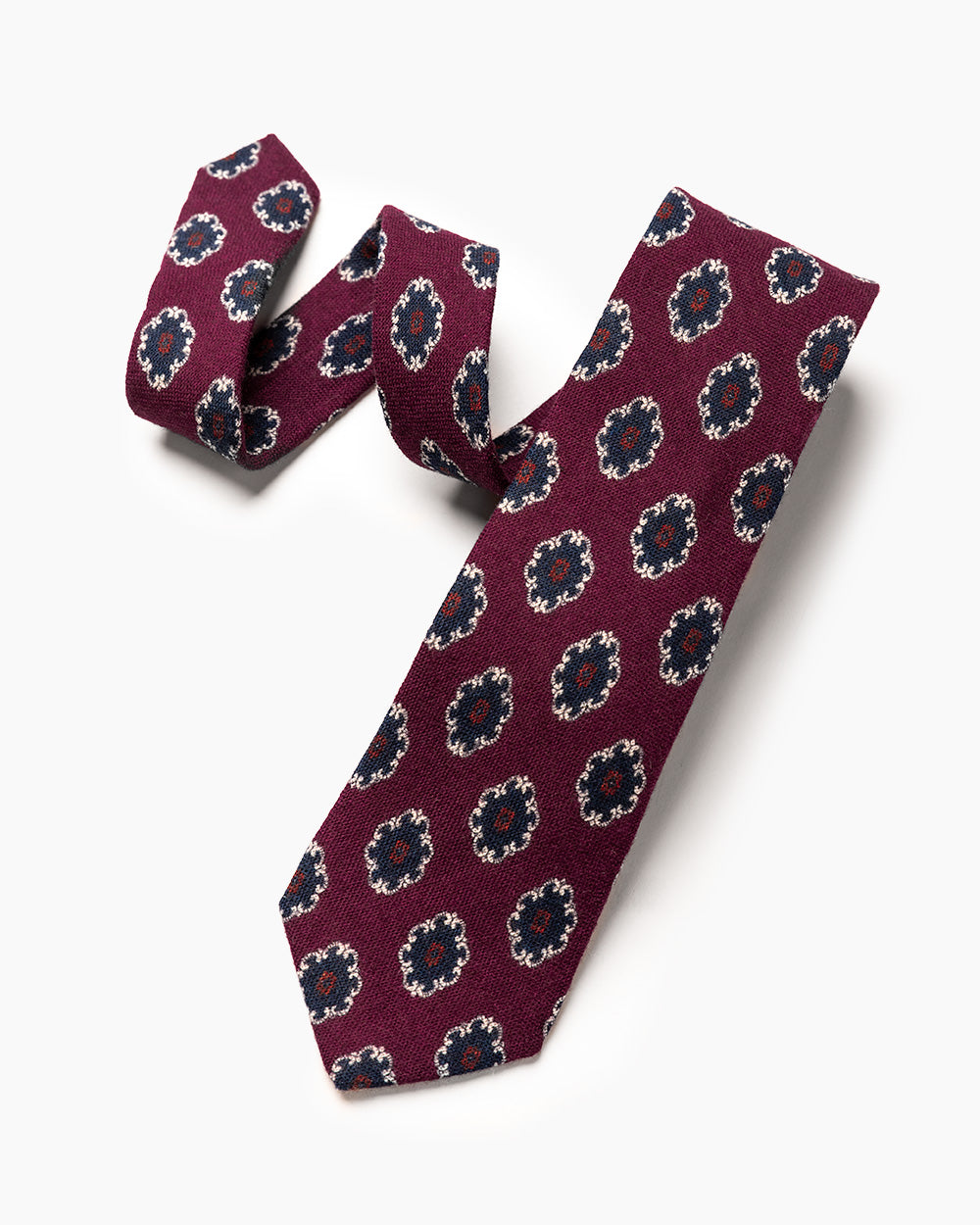 Burgundy Medallion Tie