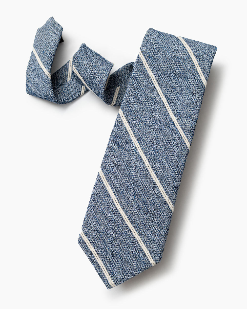 Navy Blended Stripe Tie