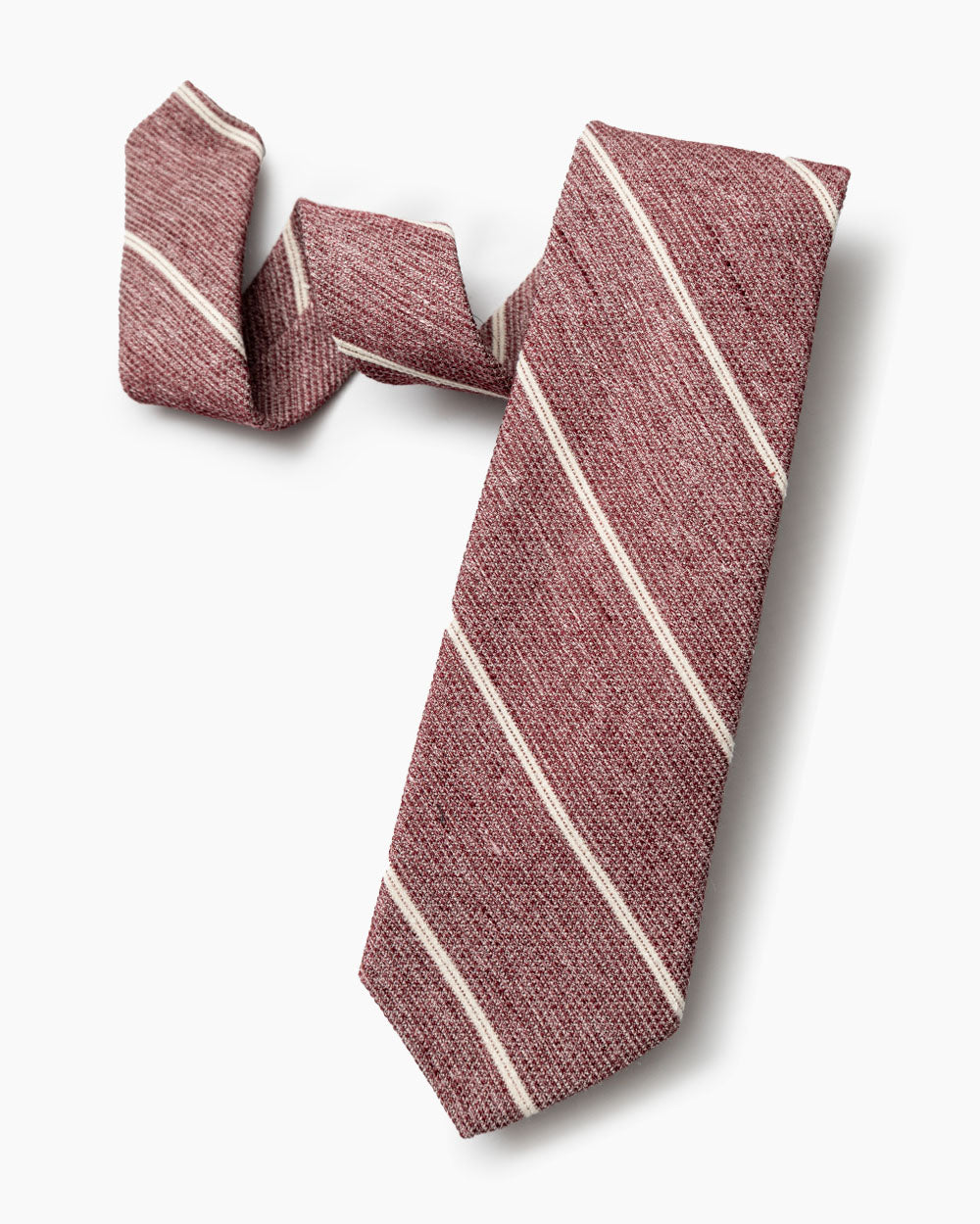 Burgundy Blended Stripe Tie