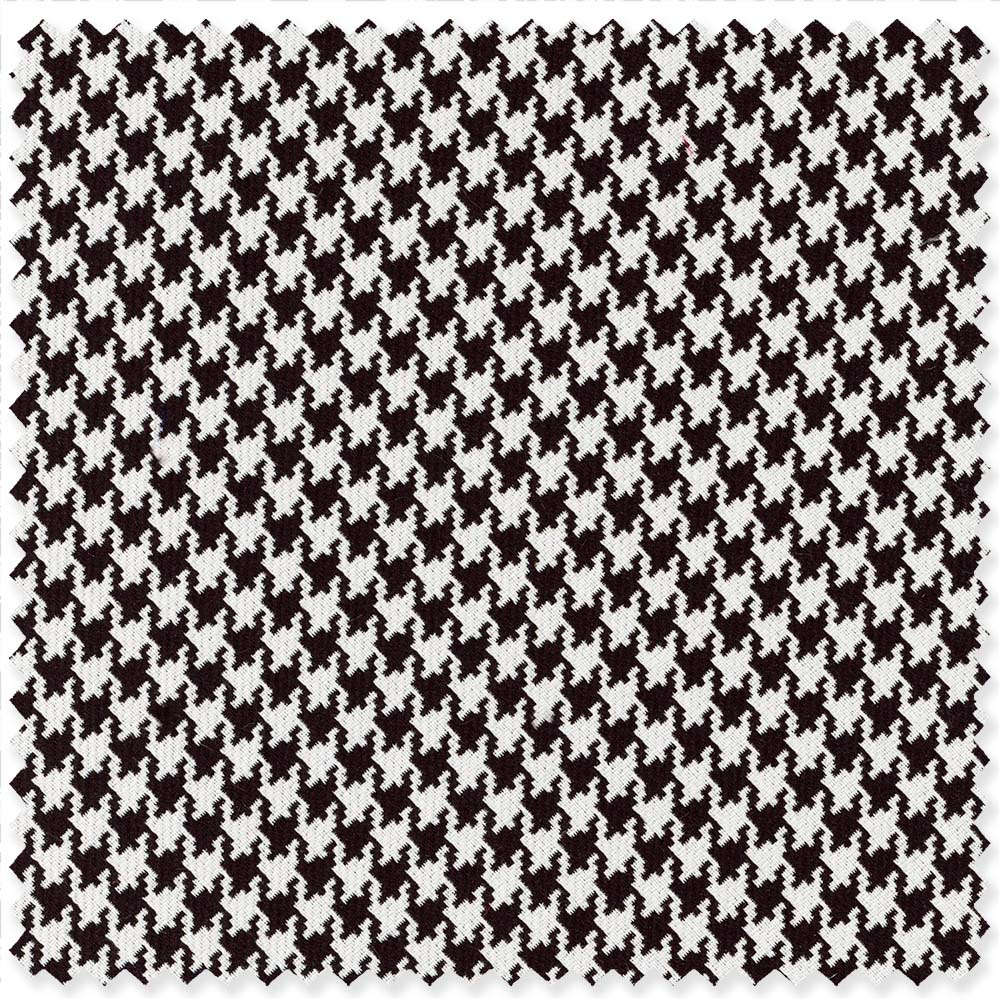 Black Silk Houndstooth Jacquard