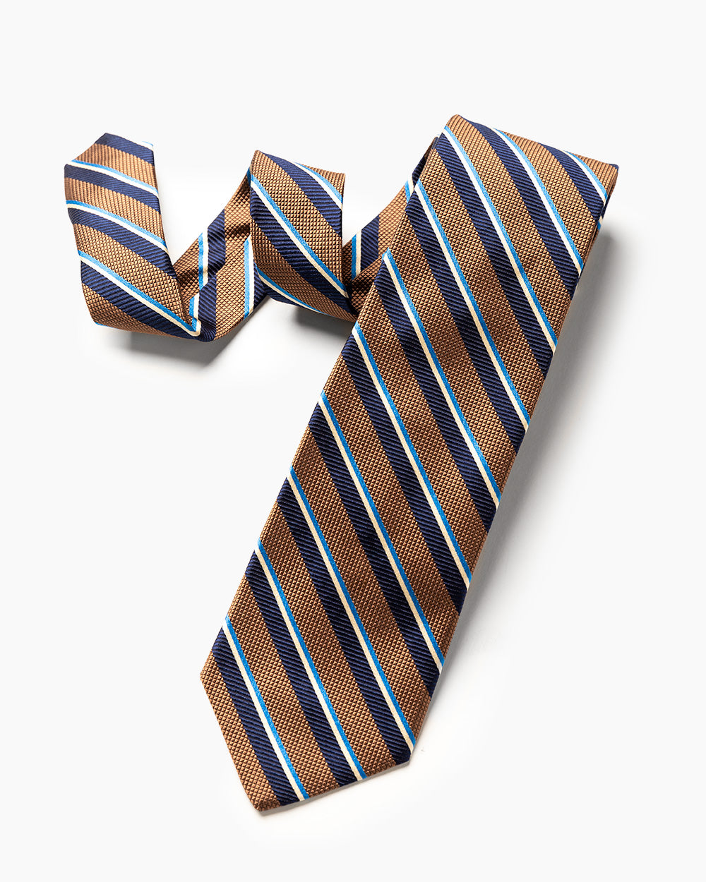 Brown Regimental Stripe Tie
