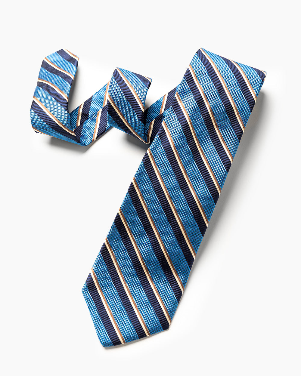 Blue Regimental Stripe Tie