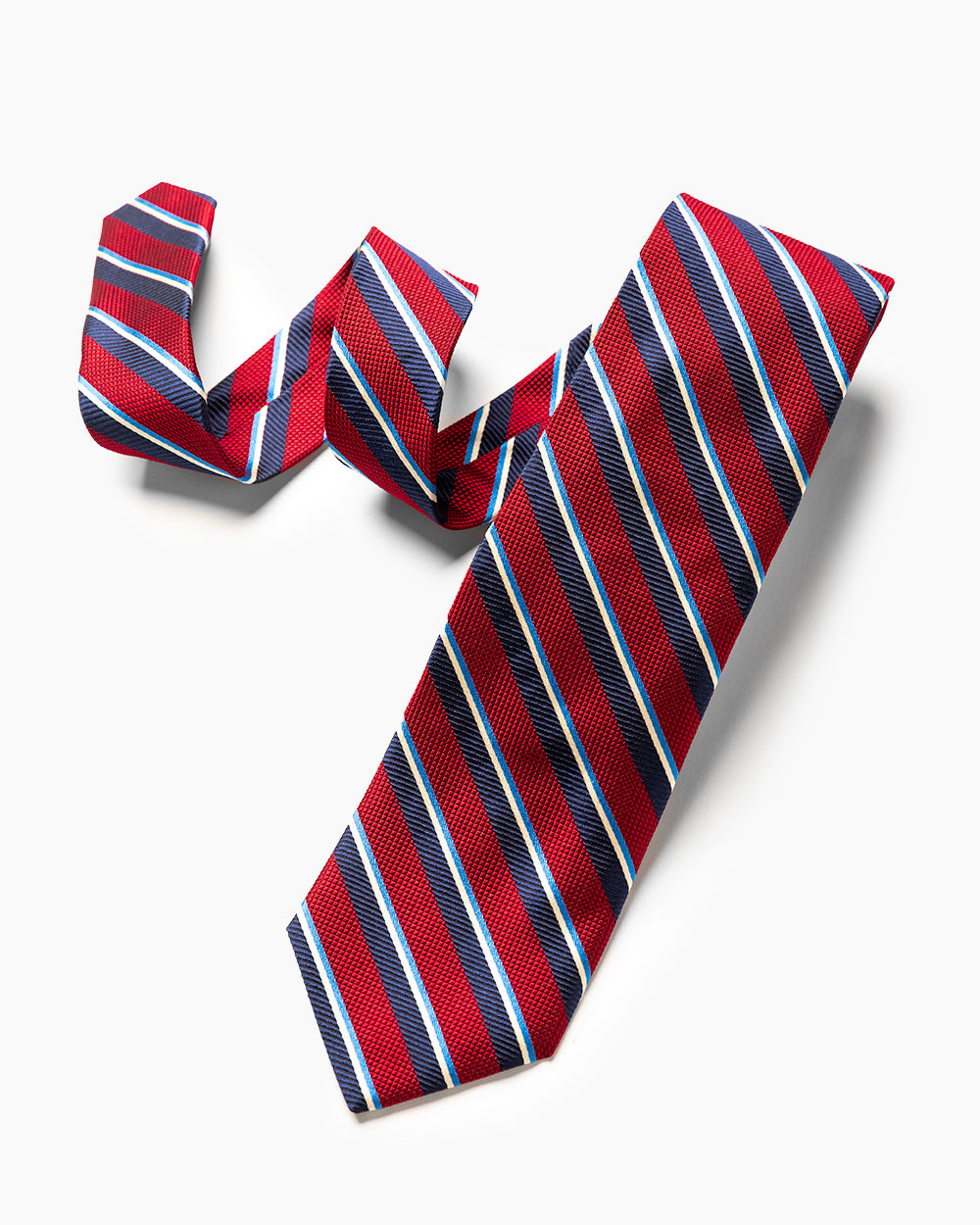 Red Regimental Stripe Tie