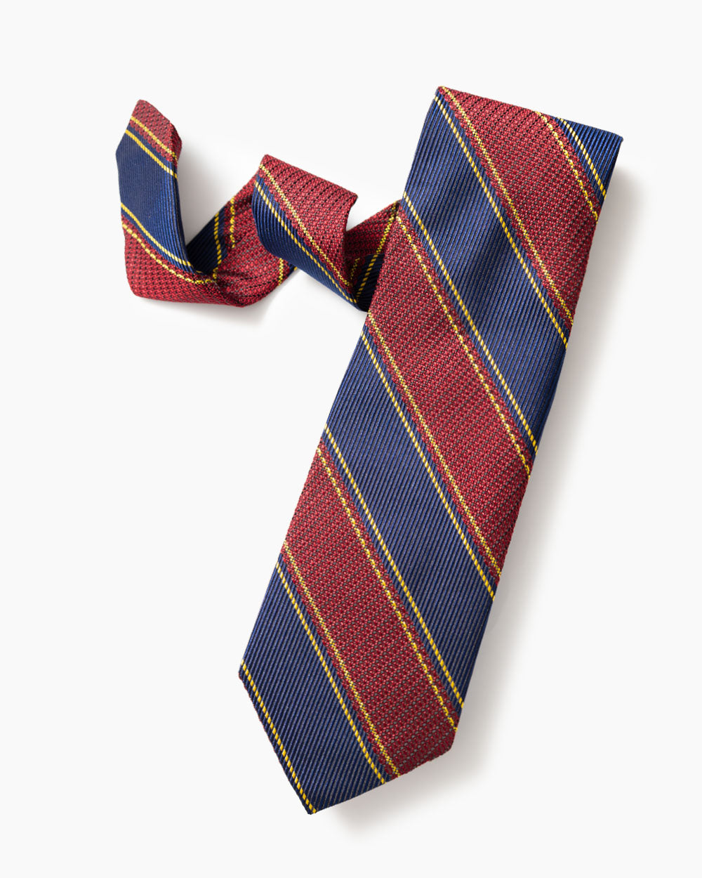 Burgundy University Stripe Tie