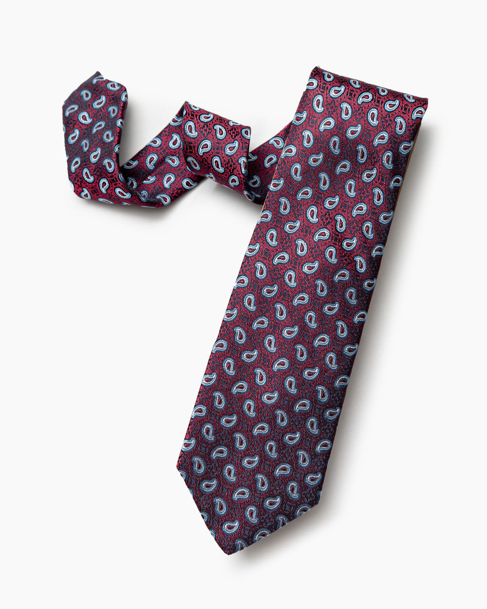 Burgundy Neat Paisley Tie