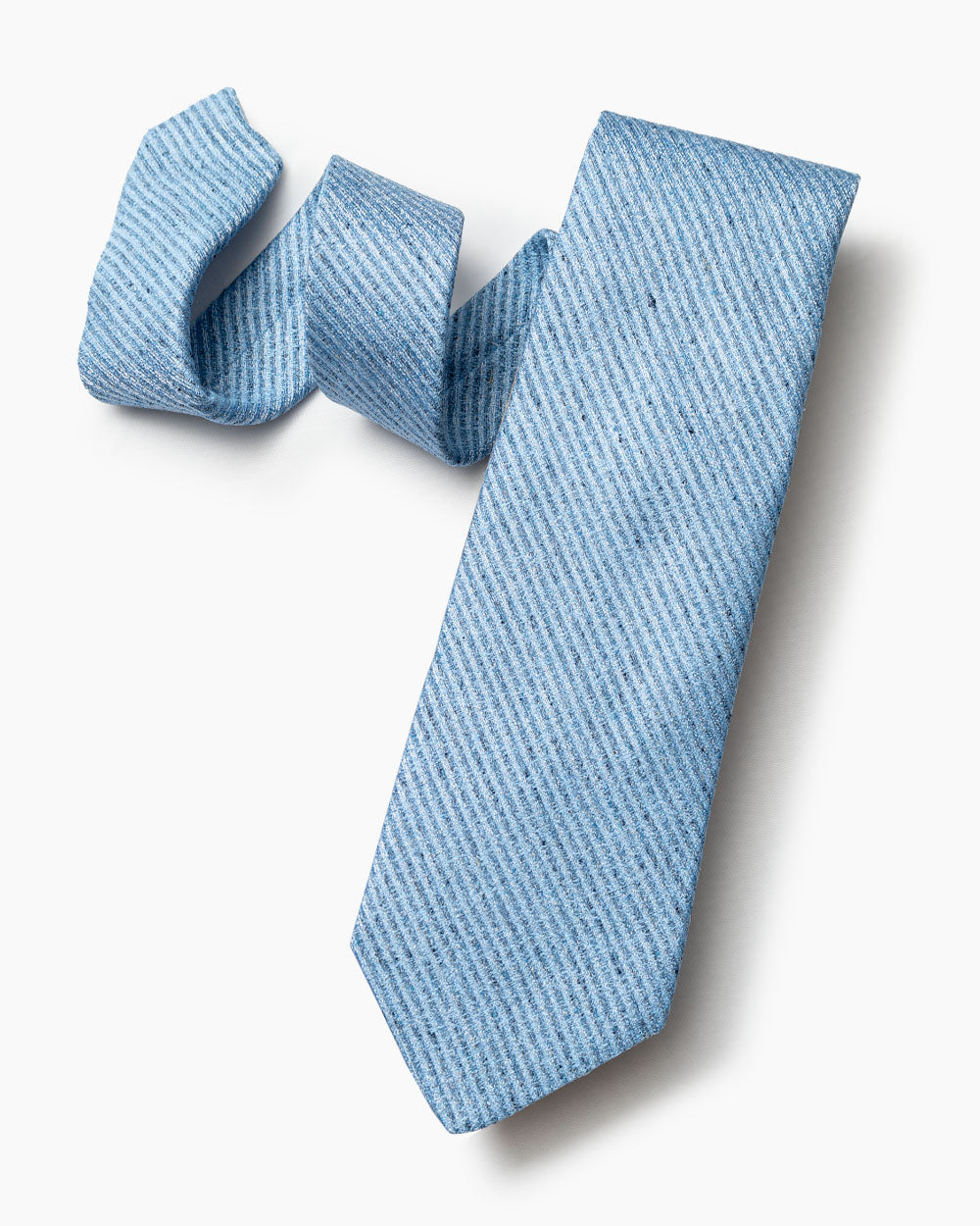 Blue Bouclé Stripe Tie