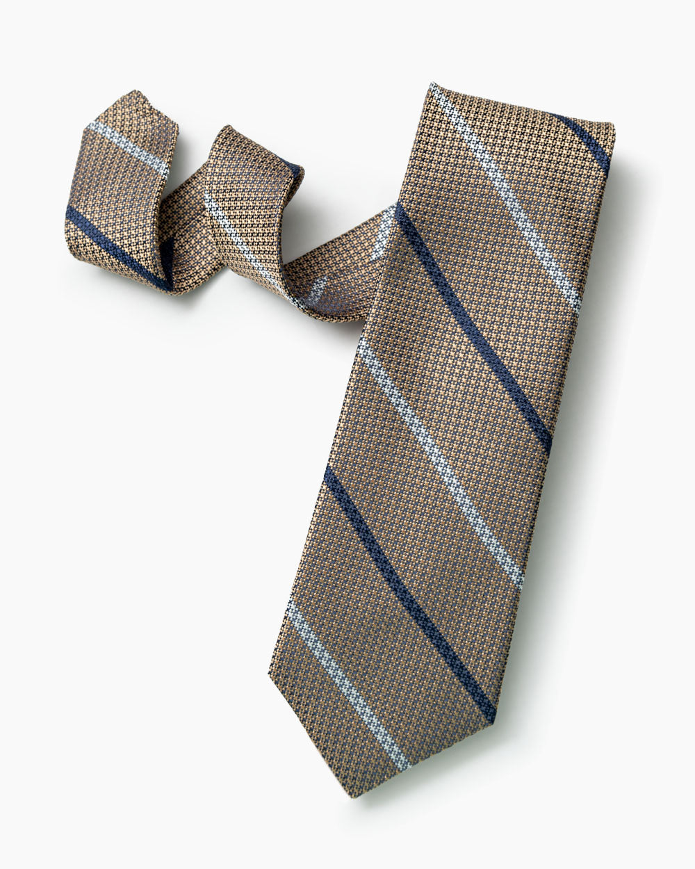 Tan University Stripe Tie