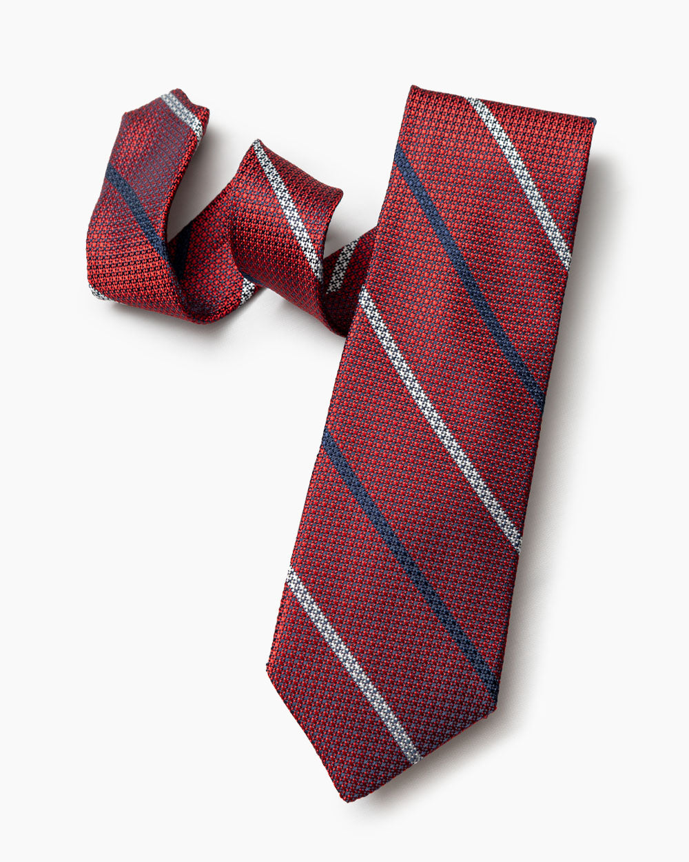 Red University Stripe Tie