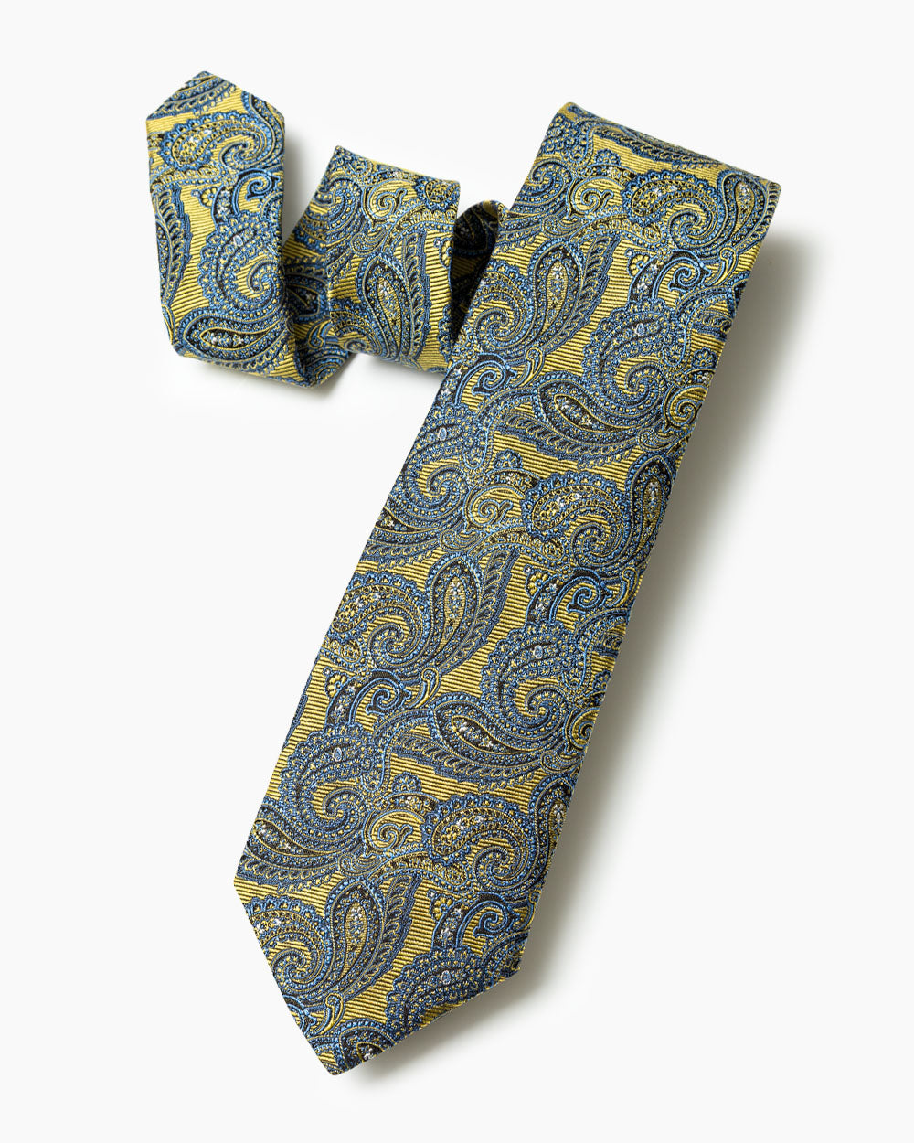 Gold Woven Paisley Tie