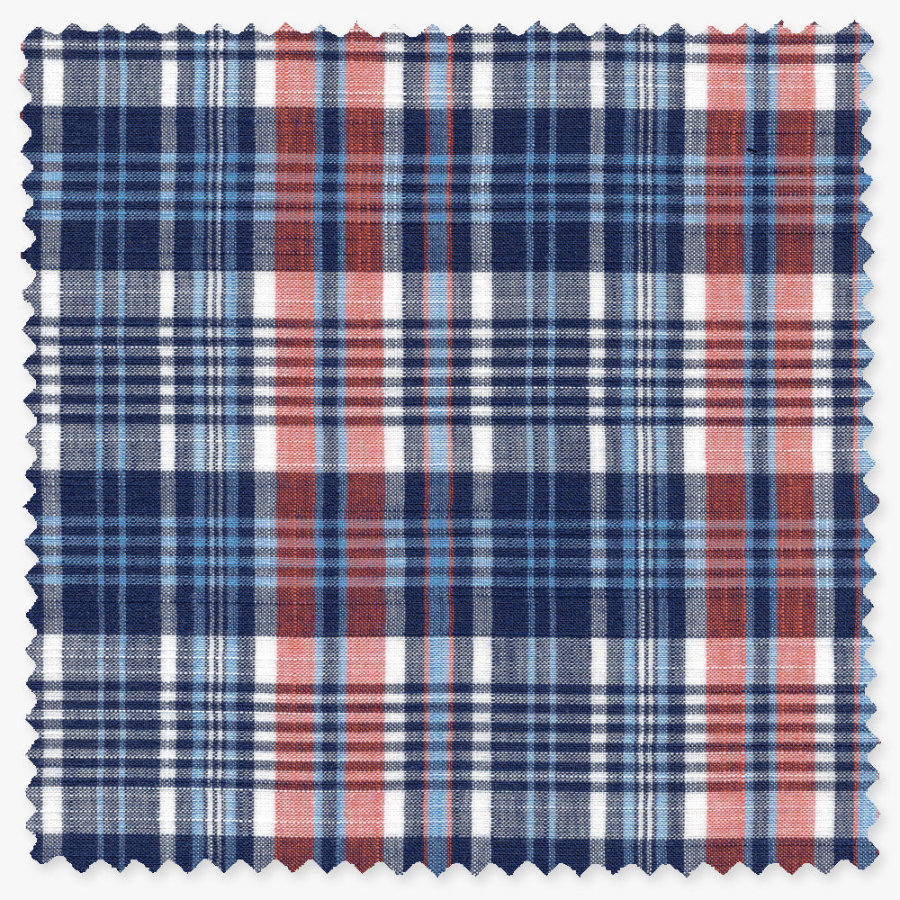 Blue Madras Linen