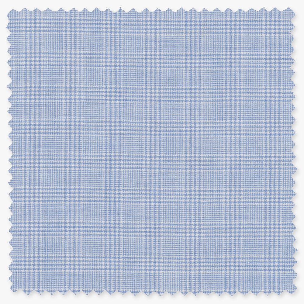 Blue Cashmere Houndstooth