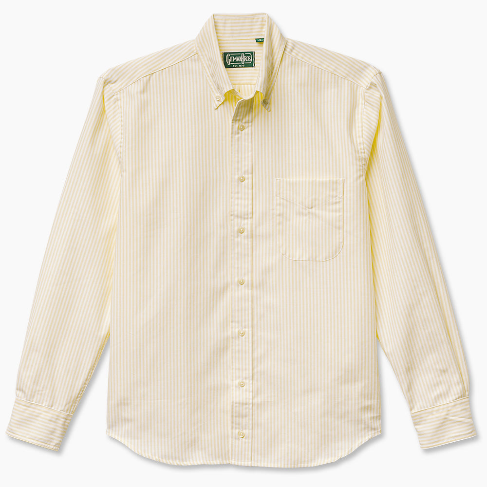 Yellow Stripe Spring Oxford Weekend Shirt