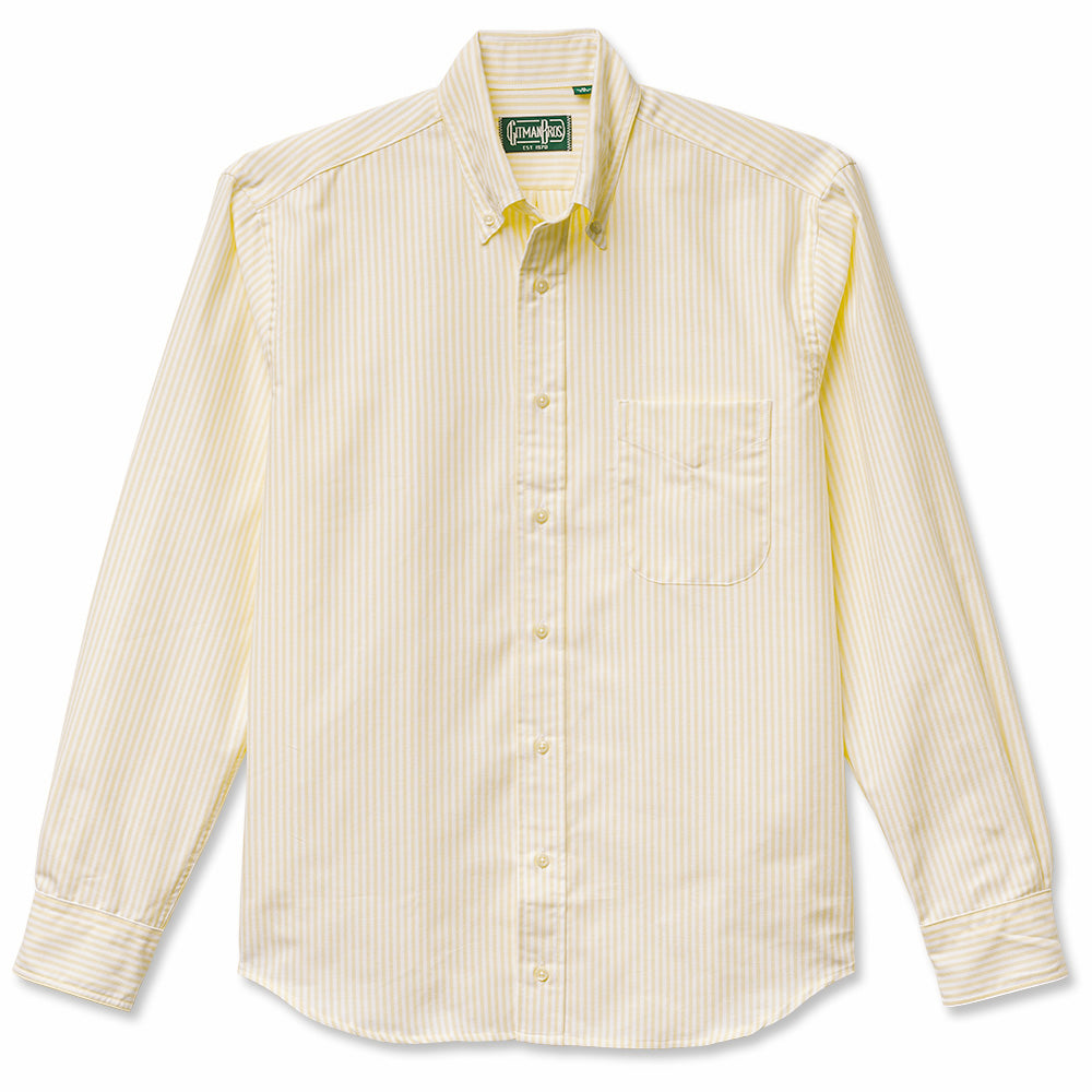 yellow striped dress shirt Mel Button Down Shirt