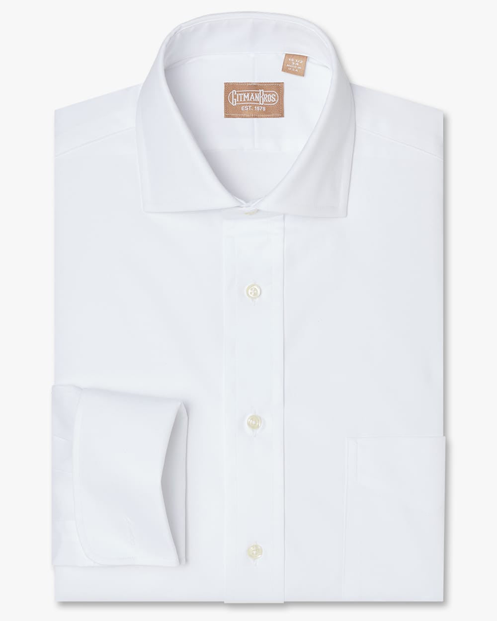 Widespread Pinpoint French Cuff White - Tailored