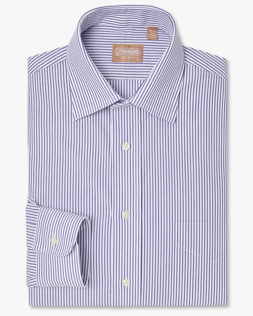 Medium Spread Navy Banker Stripe - Classic