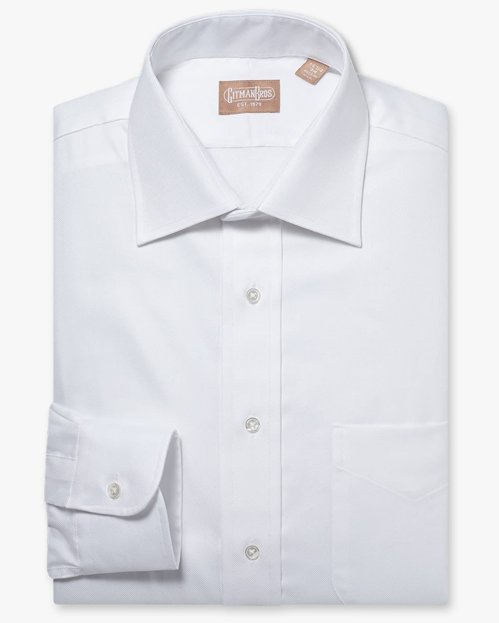 Medium Spread Royal Oxford White - Tailored