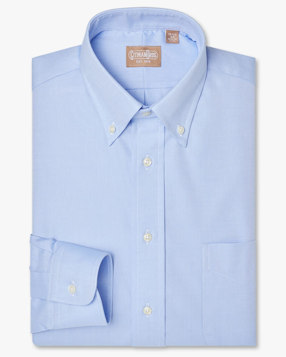 Button Down Royal Oxford Blue - Tailored