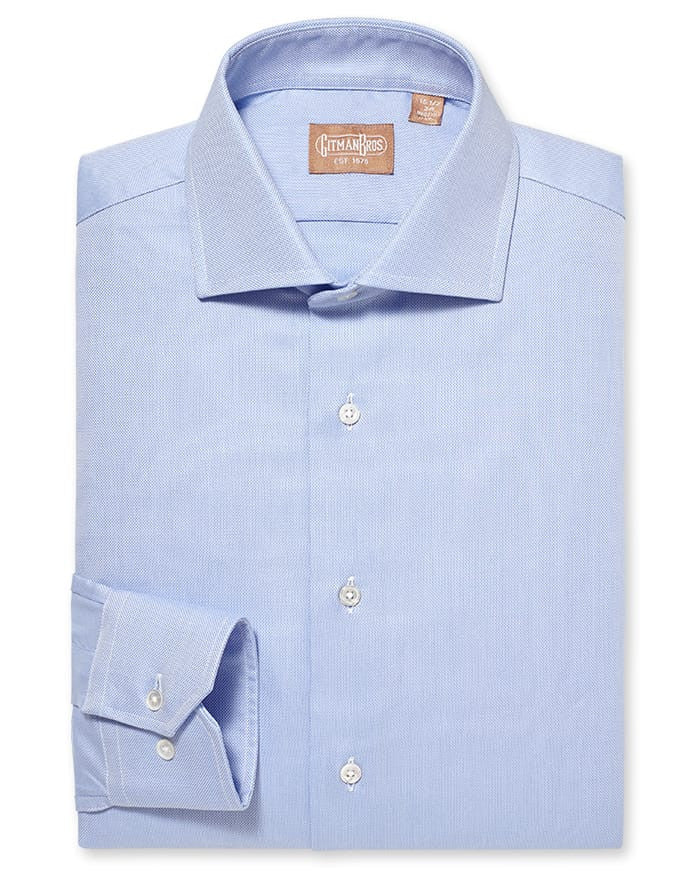 Gitman Bros. Widespread Royal Oxford Blue Dress Shirt 18 / 36
