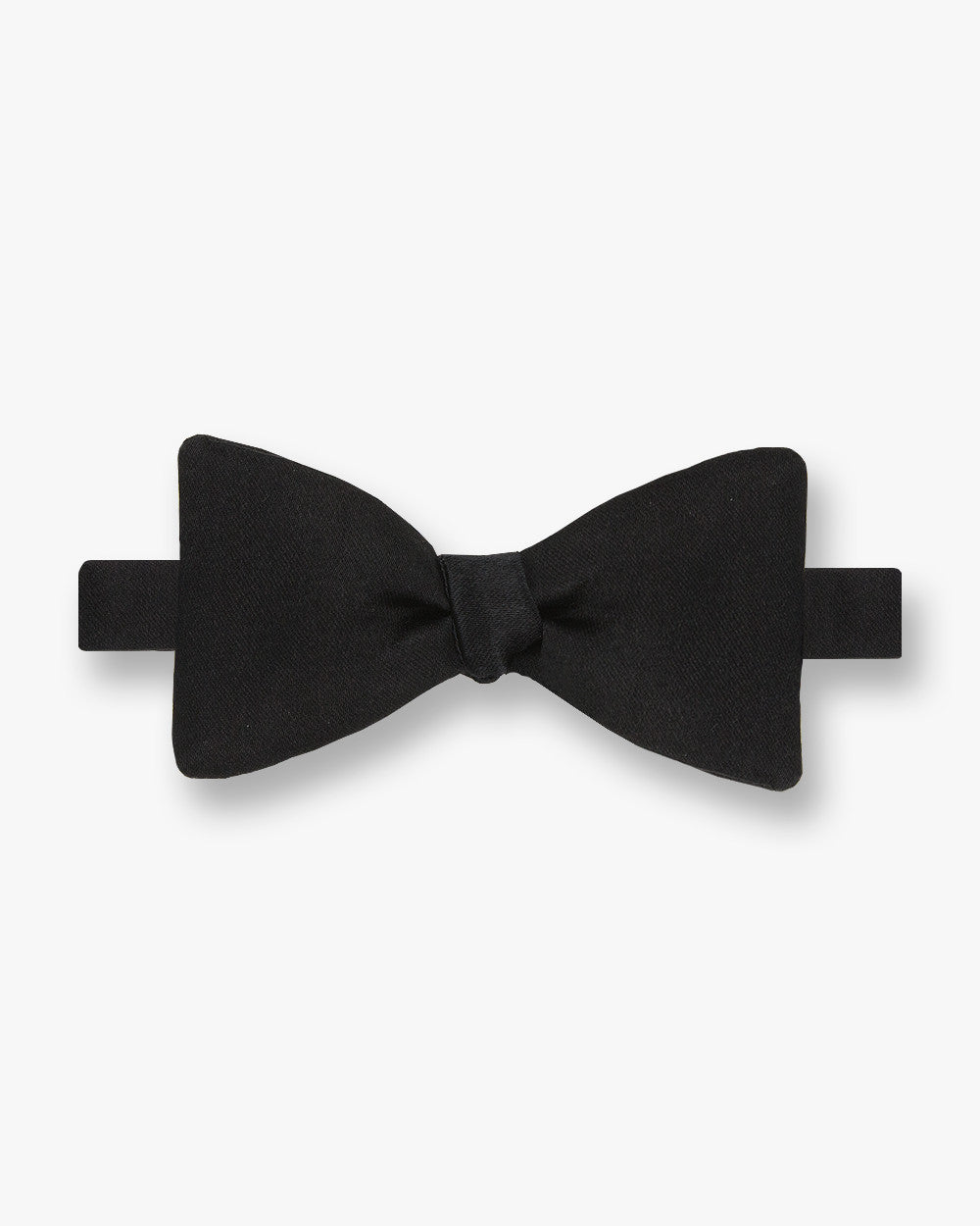 Silk Black Satin Bow Tie