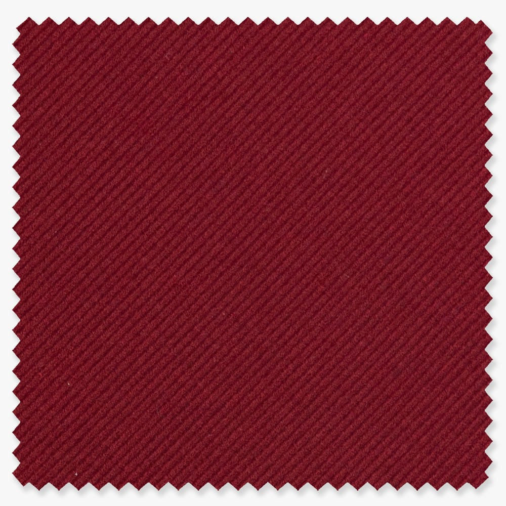 Swatch of burgundy twill tie fabric