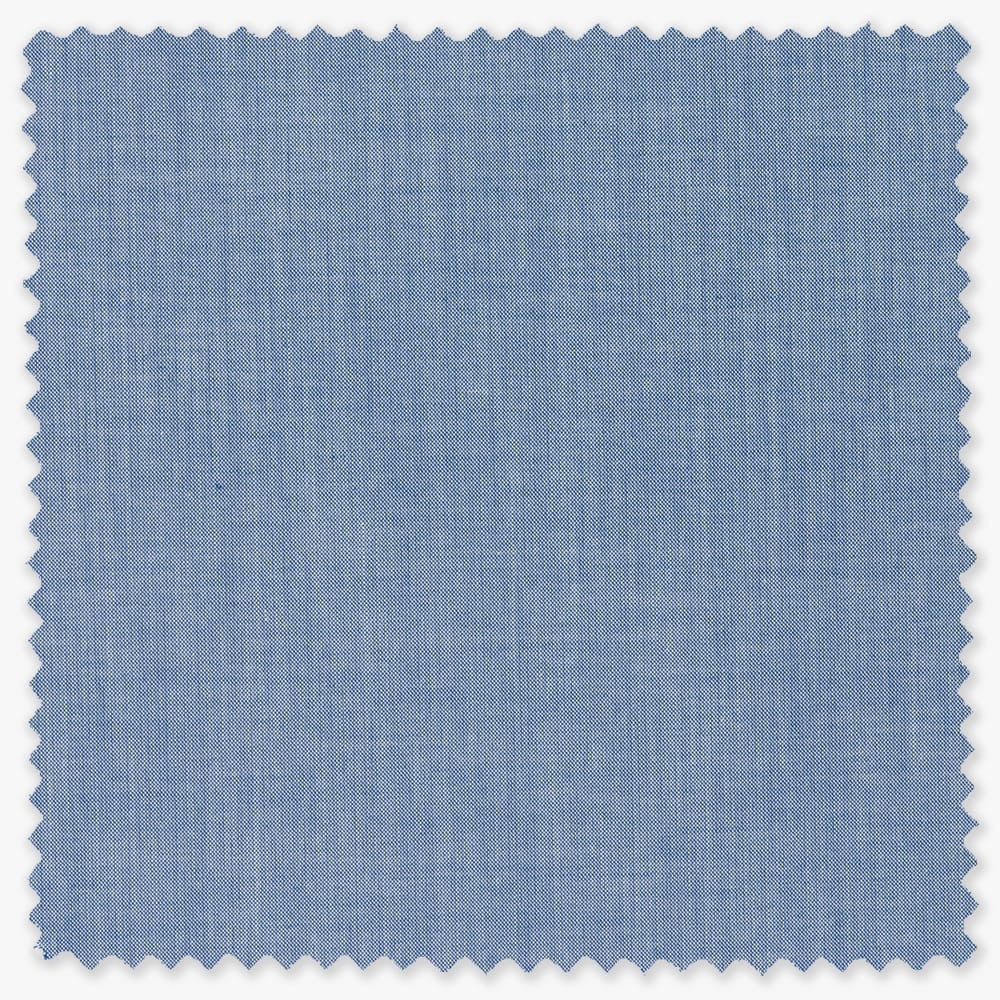fabric swatch of light blue chambray fabric