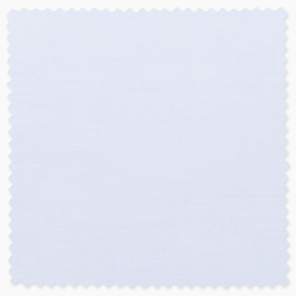 fabric swatch of solid light blue miniature twill fabric