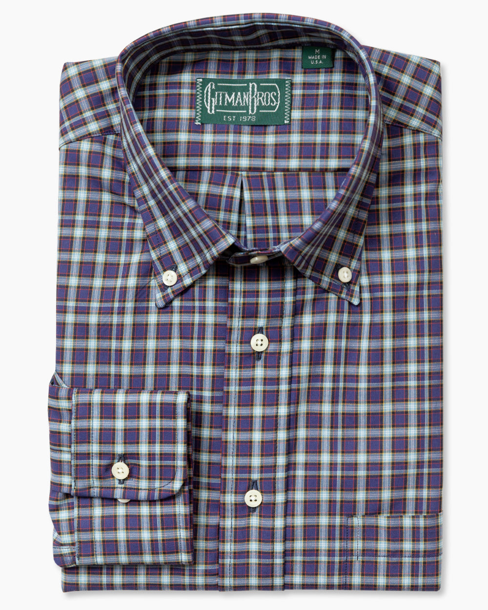 Navy Broadcloth Tartan