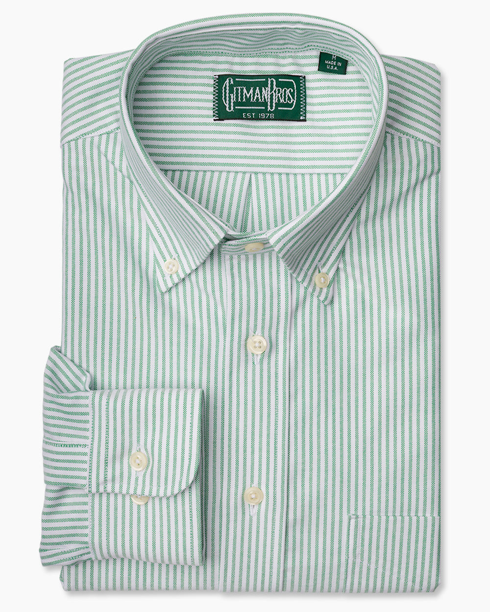 Green Stripe Oxford