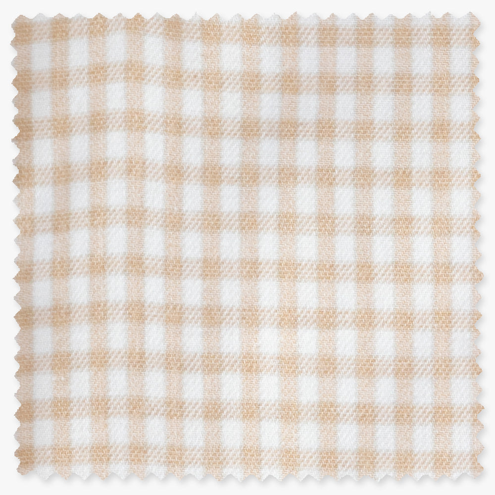 Tan Merino Gingham