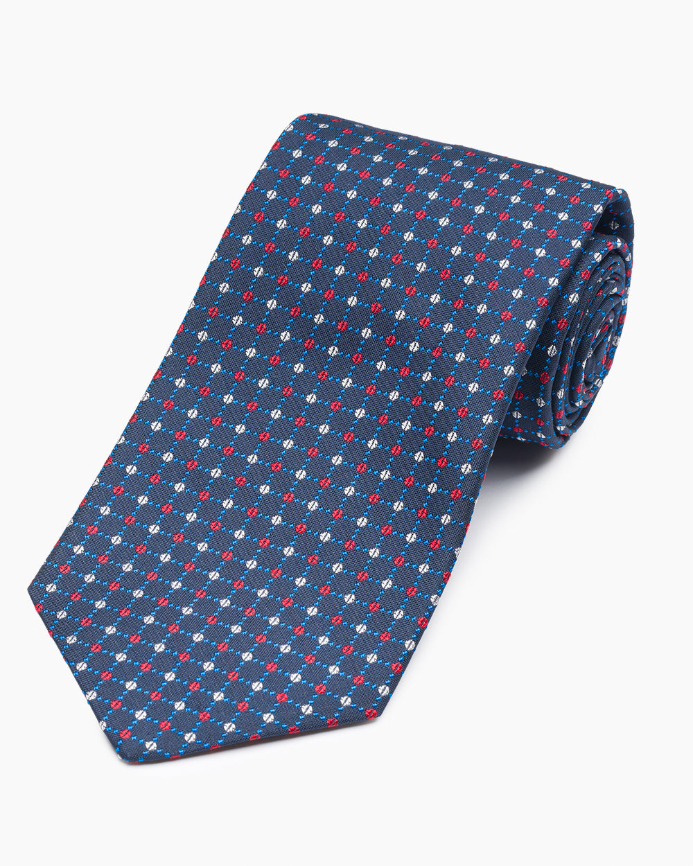 Navy Neat Dot Tie