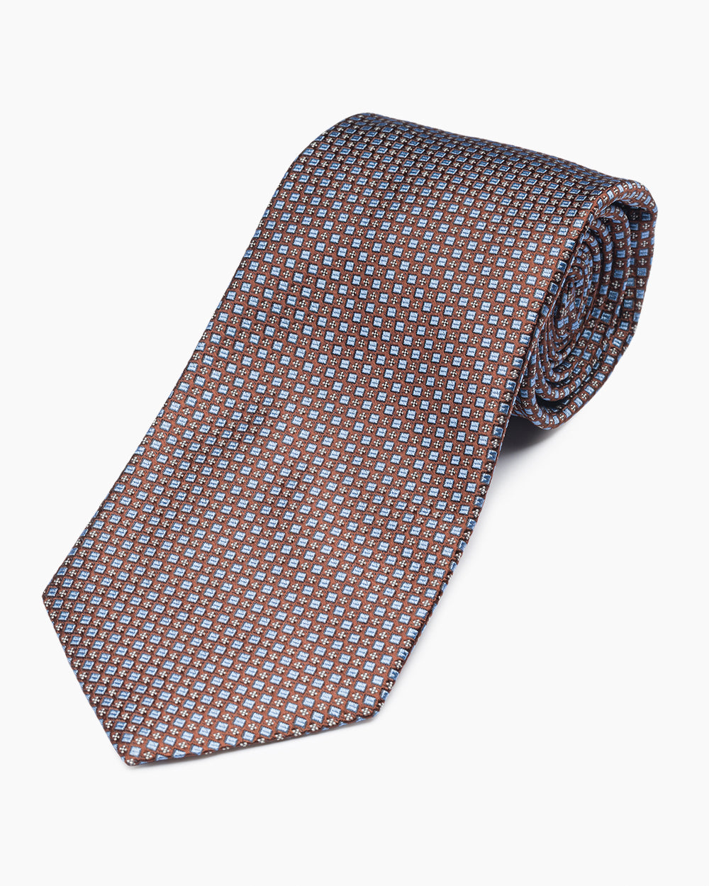 Brown Micro Neat Tie