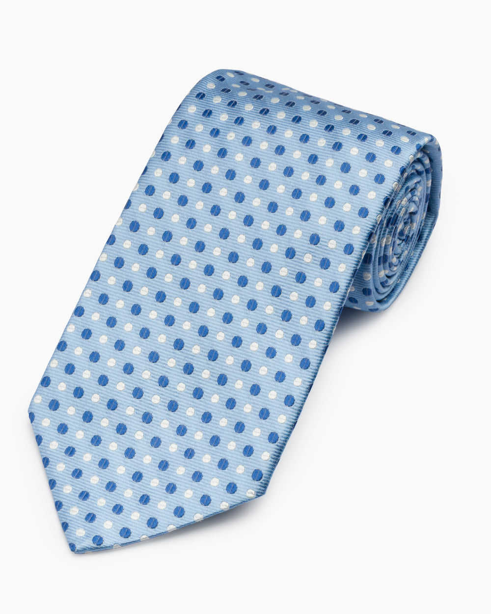 Blue Neat Dotted Tie