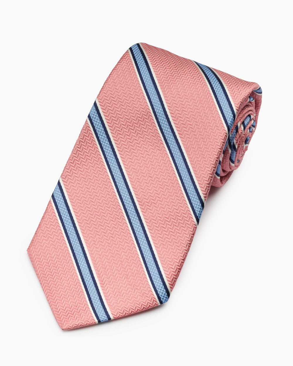 Pink Derby Stripe Tie