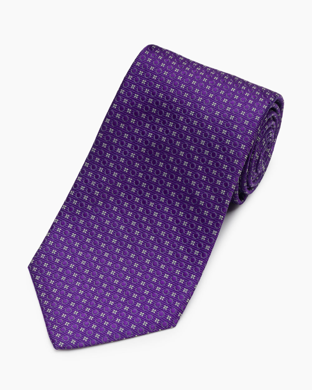 Purple Woven Neat Tie