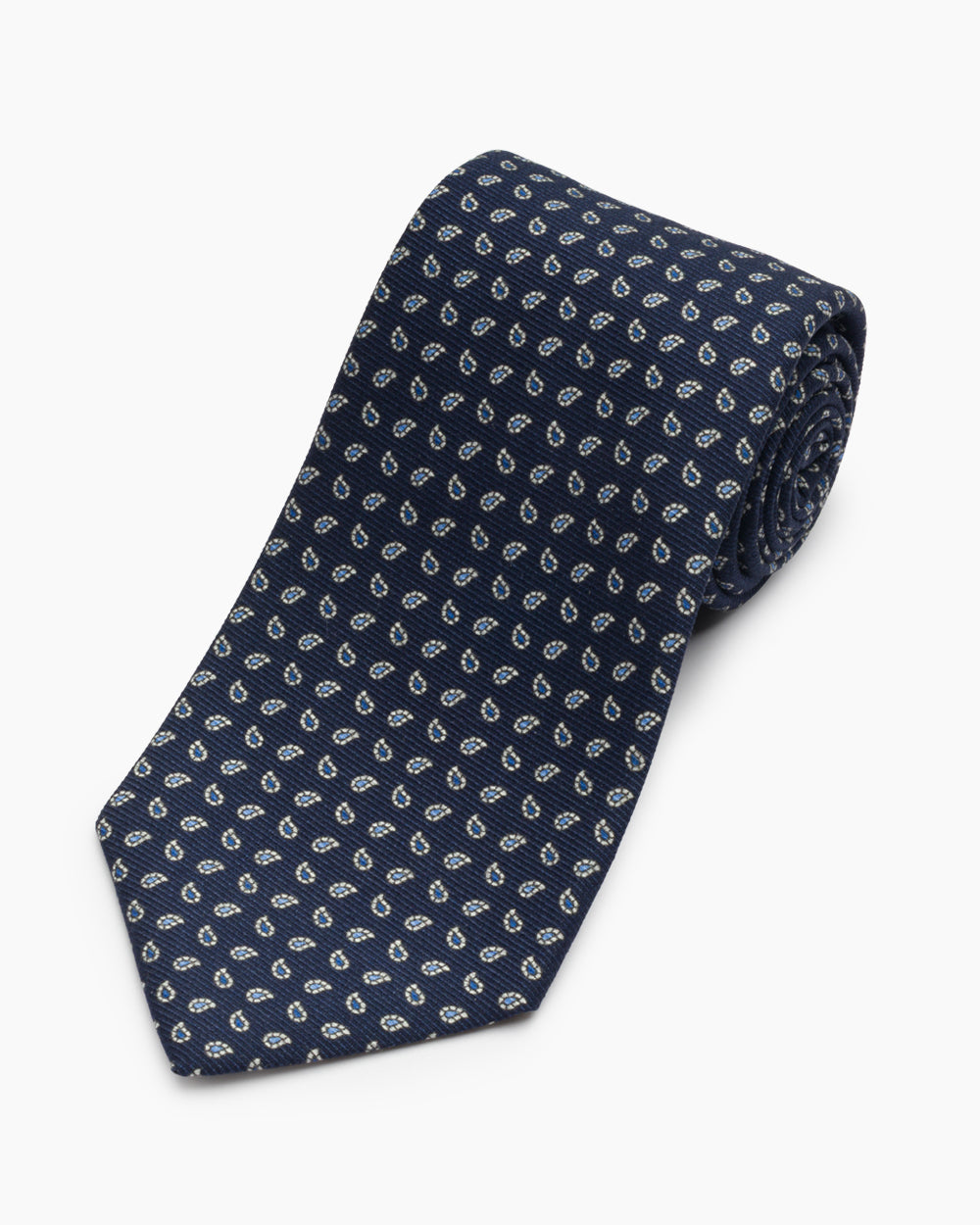 Navy Printed Neat Tie