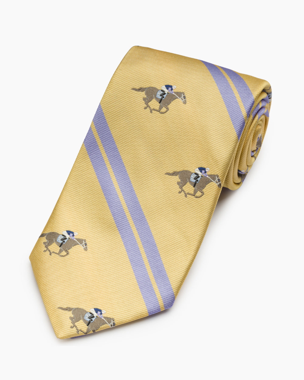 Gold Racing Stripe Tie
