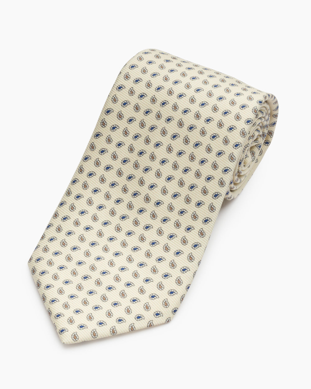 Tan Printed Neat Tie