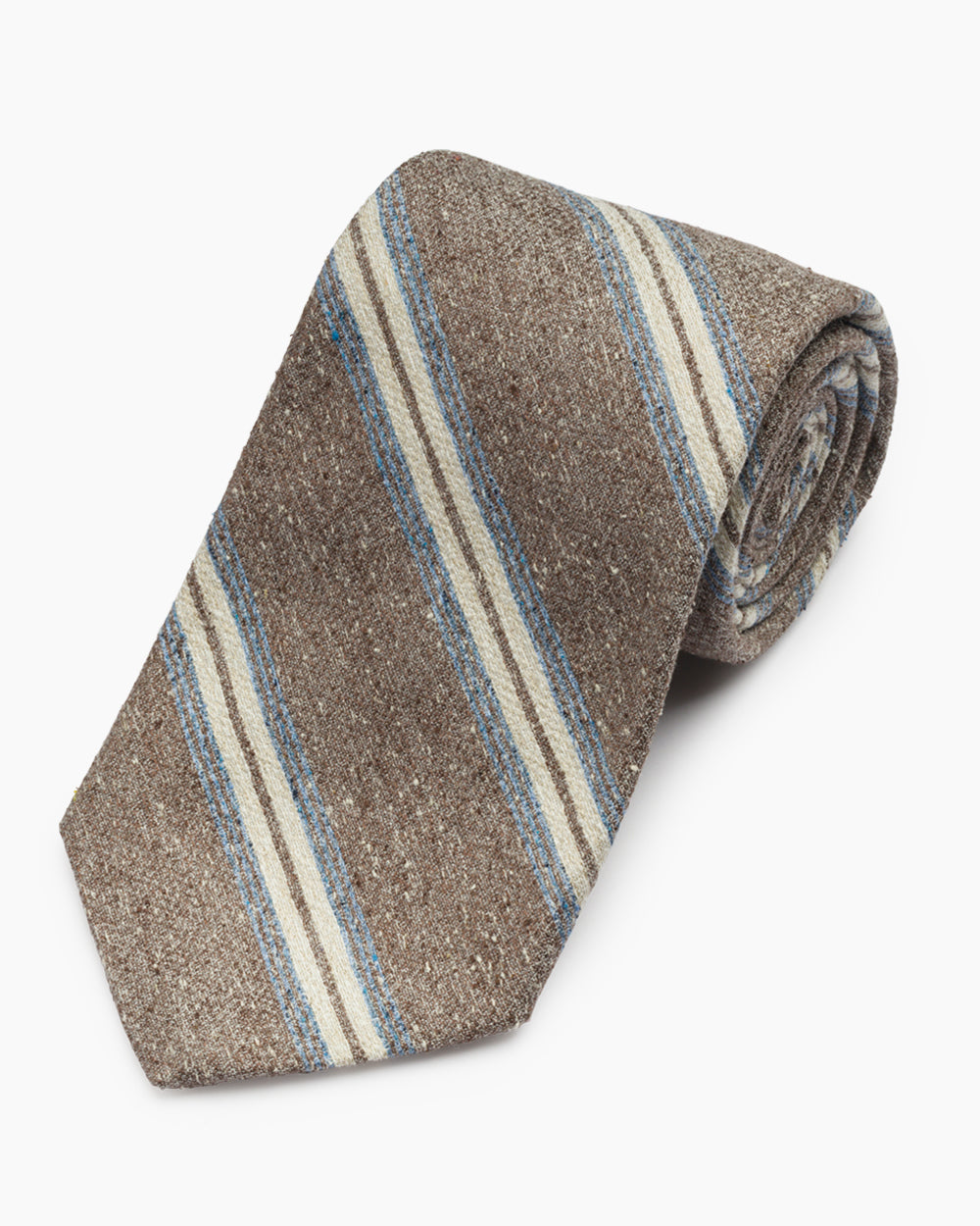 Tan Textured Stripe Tie