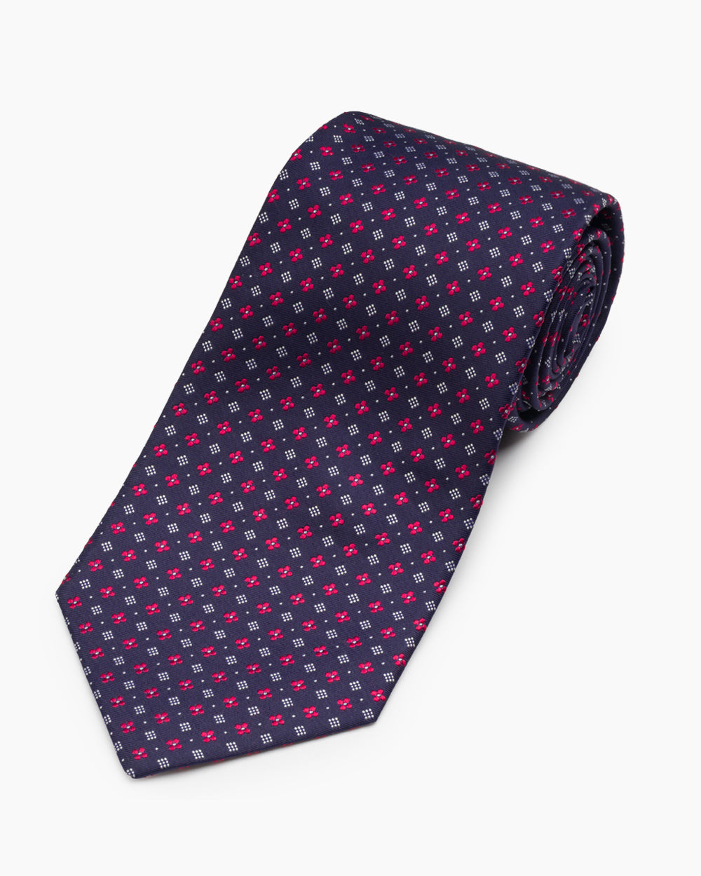 Navy Woven Neat Tie