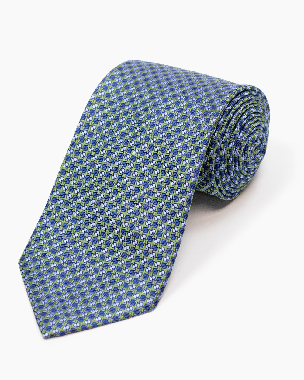 Green Woven Neat Tie