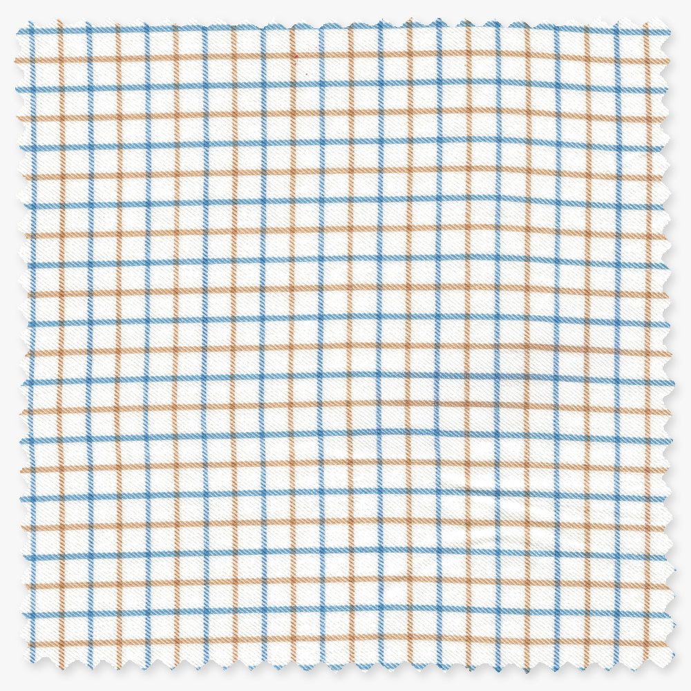 Blue Twill Tattersall