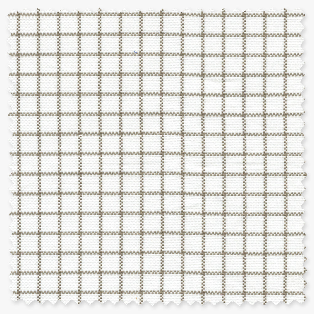 Brown Windowpane Hopsack