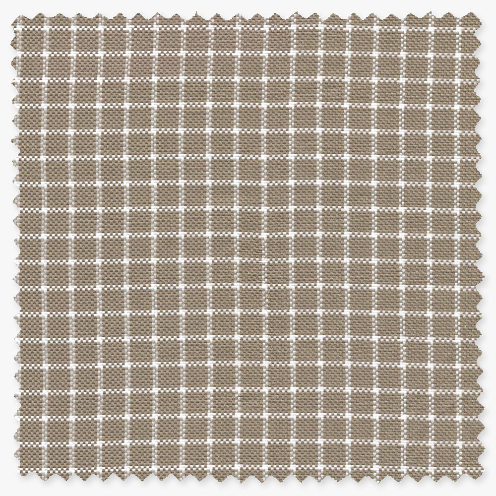 Brown Checked Hopsack